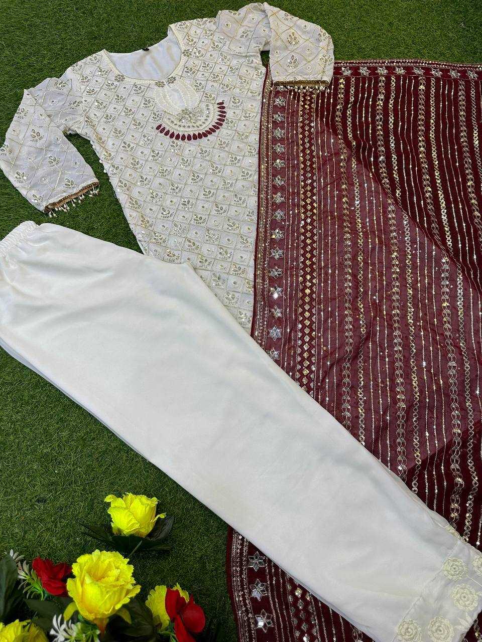 Ynf Faux Georgette KESH533 1345 Suits & Dresses Plus Size Collections Wholesale Ladies Suits Embroidery Suits Party wear suits Wedding Suits Manufacturer