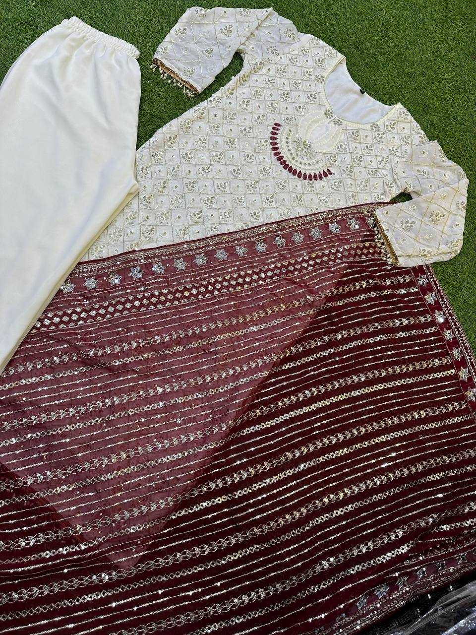 Ynf Faux Georgette KESH533 1345 Suits & Dresses Plus Size Collections Wholesale Ladies Suits Embroidery Suits Party wear suits Wedding Suits Manufacturer