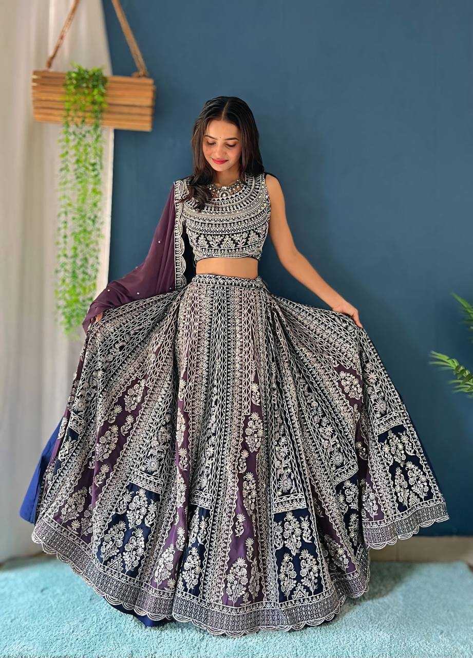 Ynf Faux Georgette KESH533 5011 Lehengas Wholesale Fancy Lehenga Embroidered Lehenga Lehenga For Engagement Sequins Lehenga Lehenga With Cancan Manufacturer
