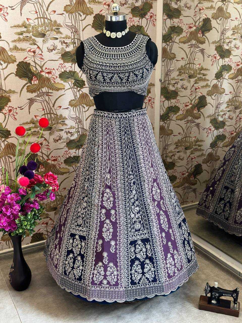 Ynf Faux Georgette KESH533 5011 Lehengas Wholesale Fancy Lehenga Embroidered Lehenga Lehenga For Engagement Sequins Lehenga Lehenga With Cancan Manufacturer