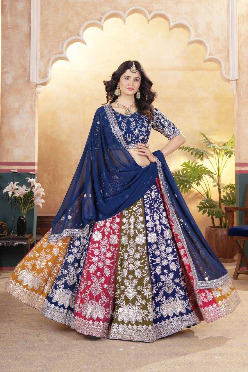 Ynf Faux Georgette KESH533 5053 Lehengas Wholesale Fancy Lehenga Embroidered Lehenga Sequins Lehenga Lehenga With Cancan Manufacturer