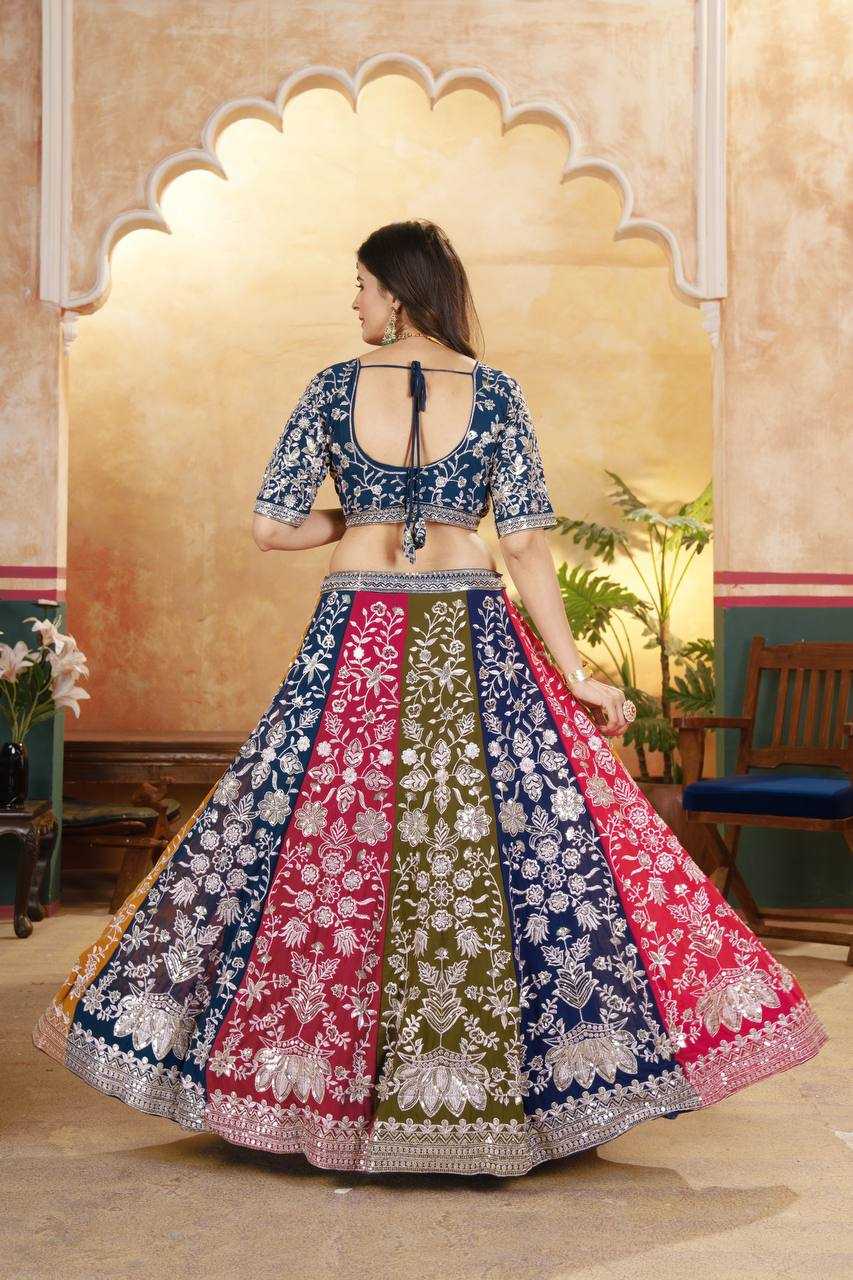 Ynf Faux Georgette KESH533 5053 Lehengas Wholesale Fancy Lehenga Embroidered Lehenga Sequins Lehenga Lehenga With Cancan Manufacturer
