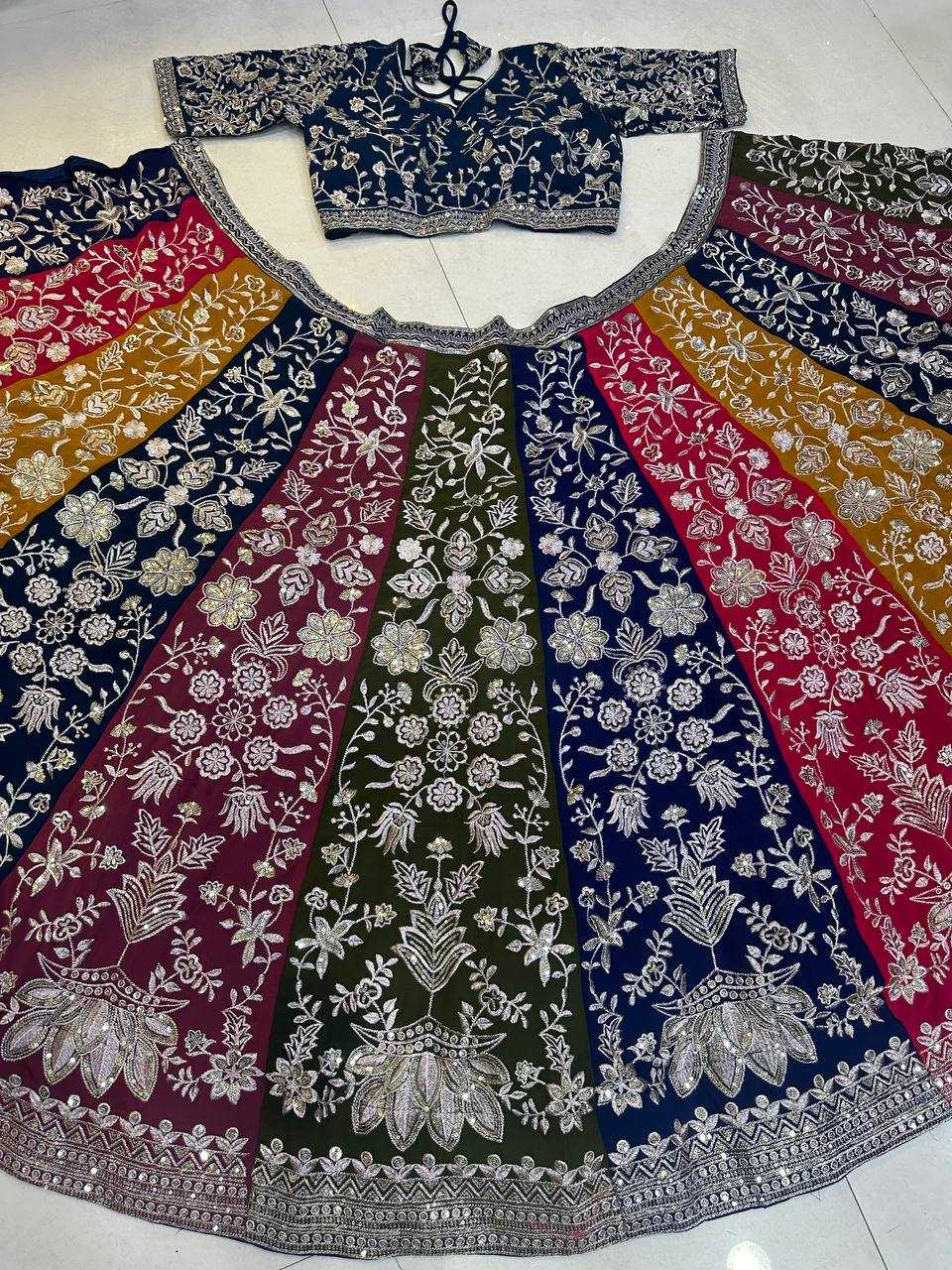 Ynf Faux Georgette KESH533 5053 Lehengas Wholesale Fancy Lehenga Embroidered Lehenga Sequins Lehenga Lehenga With Cancan Manufacturer