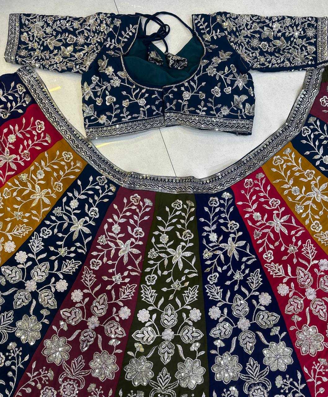 Ynf Faux Georgette KESH533 5053 Lehengas Wholesale Fancy Lehenga Embroidered Lehenga Sequins Lehenga Lehenga With Cancan Manufacturer