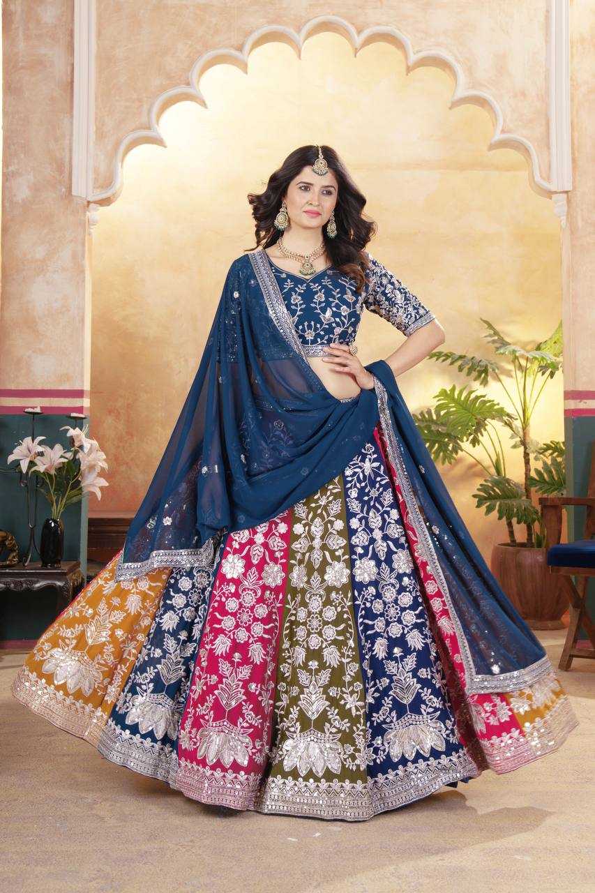 Ynf Faux Georgette KESH533 5053 Lehengas Wholesale Fancy Lehenga Embroidered Lehenga Sequins Lehenga Lehenga With Cancan Manufacturer