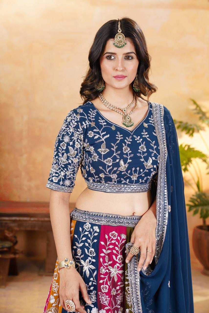 Ynf Faux Georgette KESH533 5053 Lehengas Wholesale Fancy Lehenga Embroidered Lehenga Sequins Lehenga Lehenga With Cancan Manufacturer