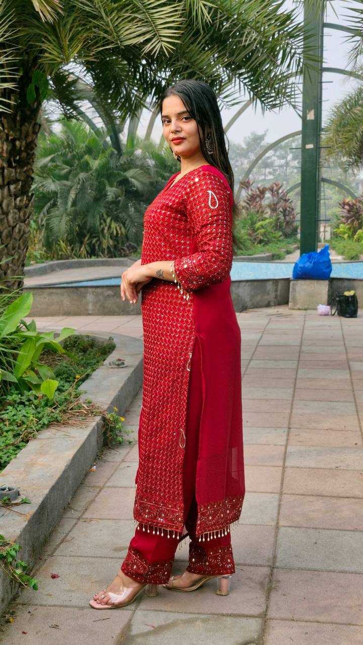 Ynf Faux Georgette KESH533 5056 Suits & Dresses Wholesale Ladies Suits Embroidery Suits Palazzo Suit Punjabi Suit Manufacturer