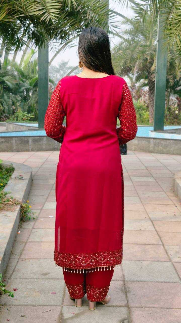 Ynf Faux Georgette KESH533 5056 Suits & Dresses Wholesale Ladies Suits Embroidery Suits Palazzo Suit Punjabi Suit Manufacturer