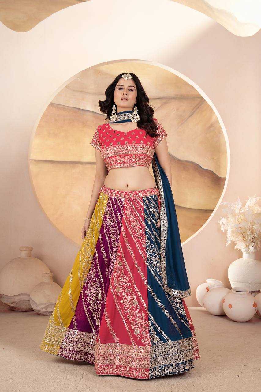 Ynf Faux Georgette KESH533 5069 Lehengas Wholesale Fancy Lehenga Embroidered Lehenga Sequins Lehenga Manufacturer