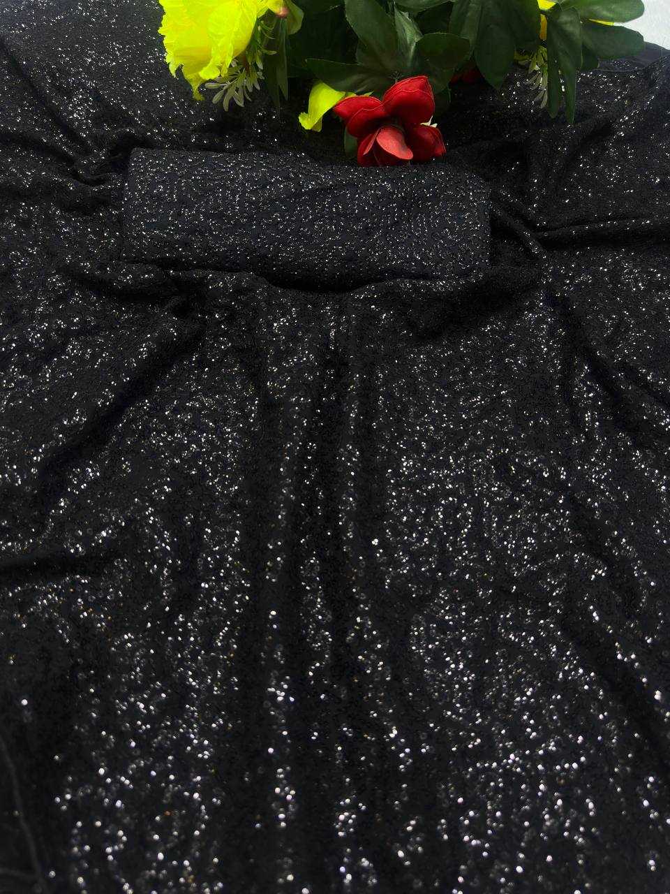 Ynf Faux Georgette KESH533 5072 Sarees Wholesale Party Wear Sarees Fancy Sarees Sequence Sarees Embroidered Sarees Manufacturer