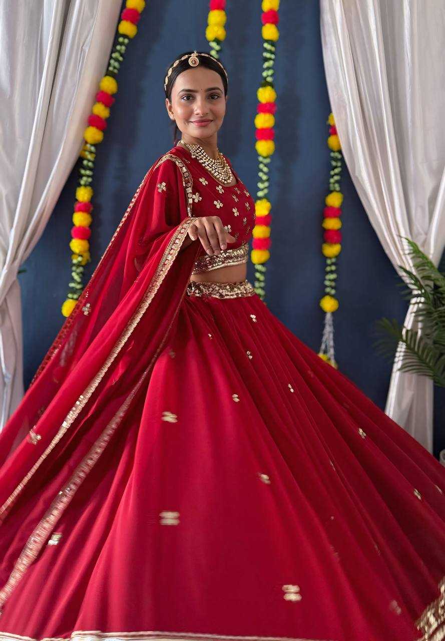 Ynf Faux Georgette KESH533 5074 Lehengas Wholesale Fancy Lehenga Bridal Lehenga Embroidered Lehenga Sequins Lehenga Manufacturer