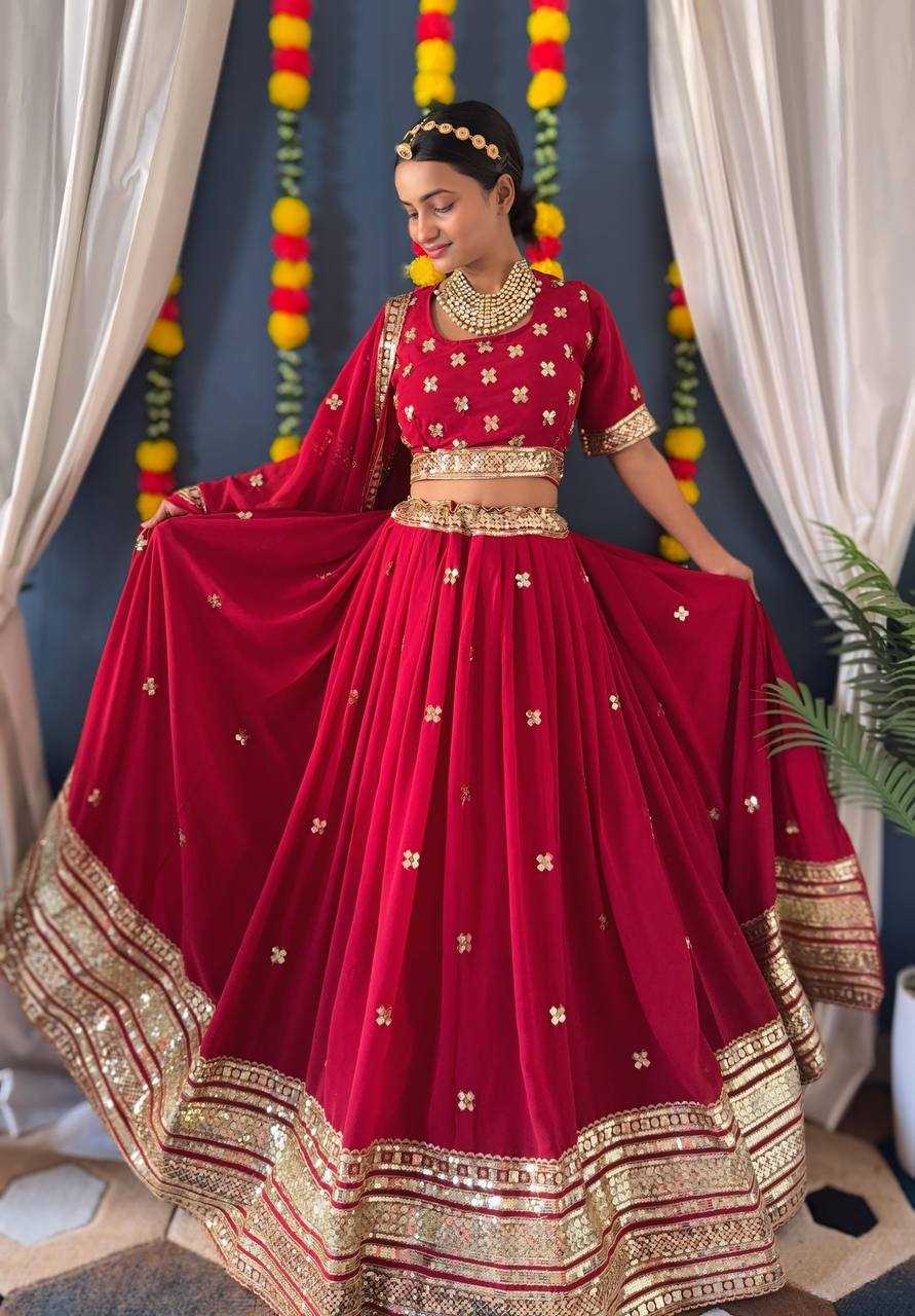 Ynf Faux Georgette KESH533 5074 Lehengas Wholesale Fancy Lehenga Bridal Lehenga Embroidered Lehenga Sequins Lehenga Manufacturer