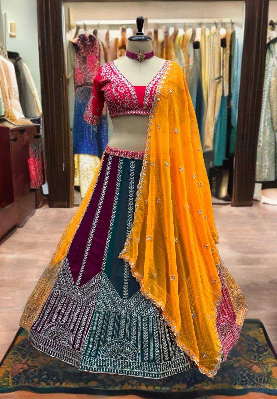 Ynf Faux Georgette KESH533 5080 Lehengas Wholesale Fancy Lehenga Embroidered Lehenga Gota Patti Lehenga Sequins Lehenga Manufacturer
