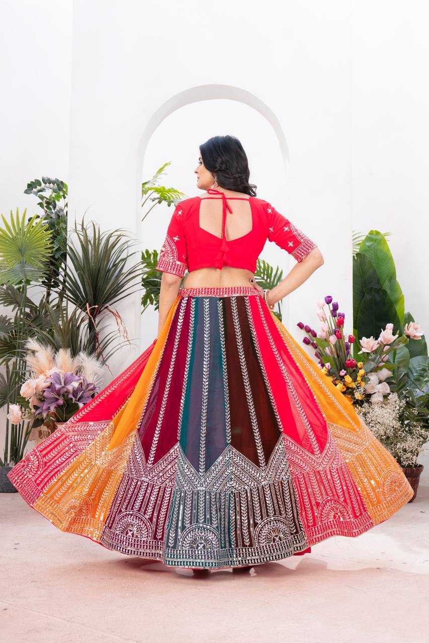 Ynf Faux Georgette KESH533 5080 Lehengas Wholesale Fancy Lehenga Embroidered Lehenga Gota Patti Lehenga Sequins Lehenga Manufacturer