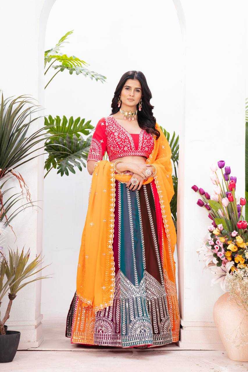 Ynf Faux Georgette KESH533 5080 Lehengas Wholesale Fancy Lehenga Embroidered Lehenga Gota Patti Lehenga Sequins Lehenga Manufacturer