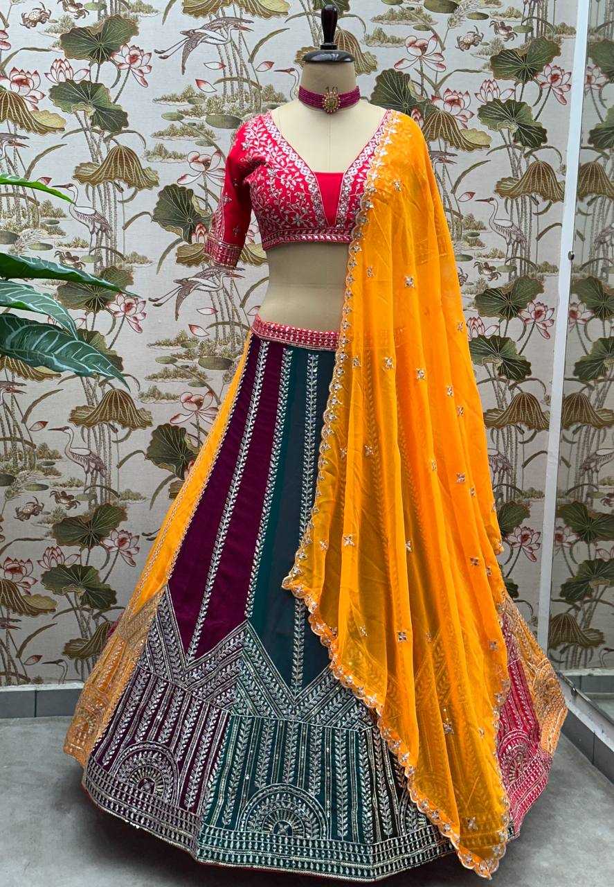 Ynf Faux Georgette KESH533 5080 Lehengas Wholesale Fancy Lehenga Embroidered Lehenga Gota Patti Lehenga Sequins Lehenga Manufacturer