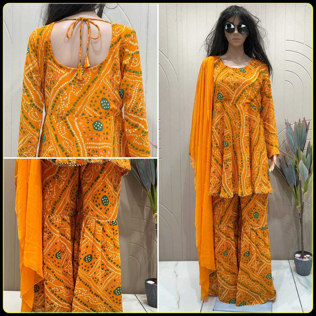 Ynf Faux Georgette RIN125 Sharara Special Suits & Dresses Wholesale Sharara Salwar Suits Printed Suits Manufacturer