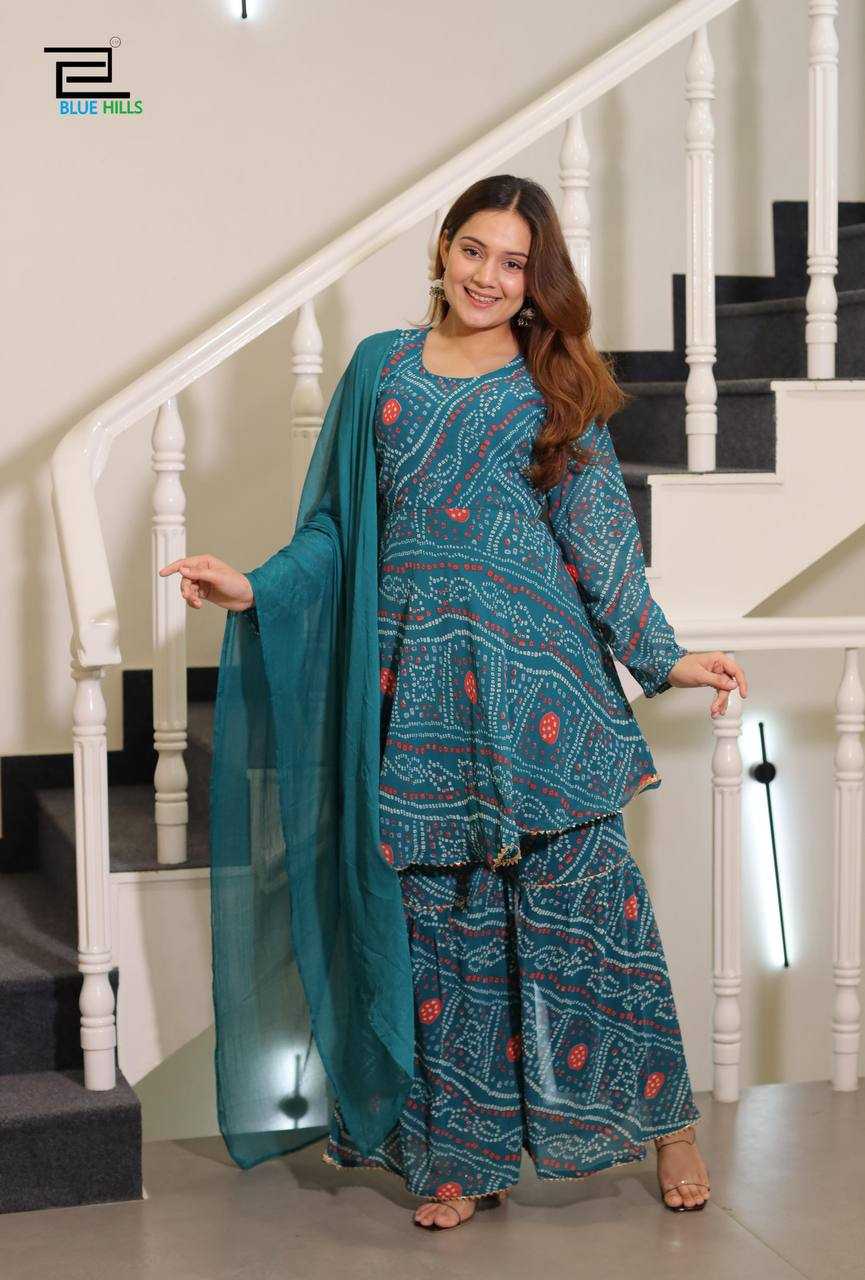 Ynf Faux Georgette RIN125 Sharara Special Suits & Dresses Wholesale Sharara Salwar Suits Printed Suits Manufacturer