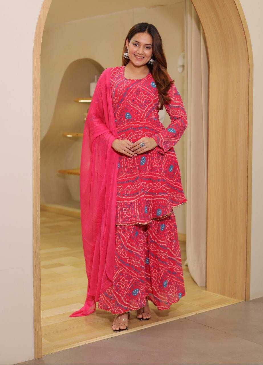Ynf Faux Georgette RIN125 Sharara Special Suits & Dresses Wholesale Sharara Salwar Suits Printed Suits Manufacturer
