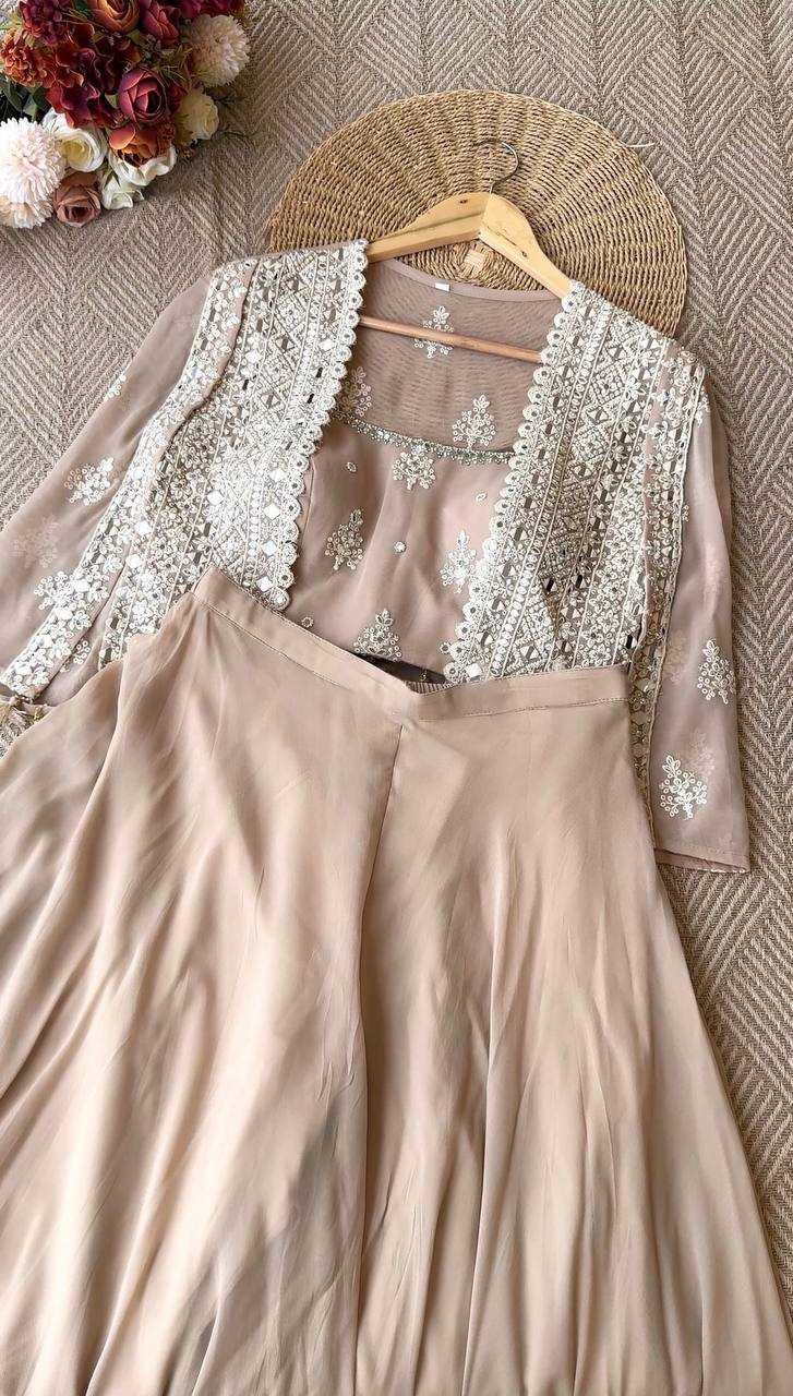 Ynf Faux Georgette RIN141 1972 Western Wears Wholesale Bottom Wear Manufacturer