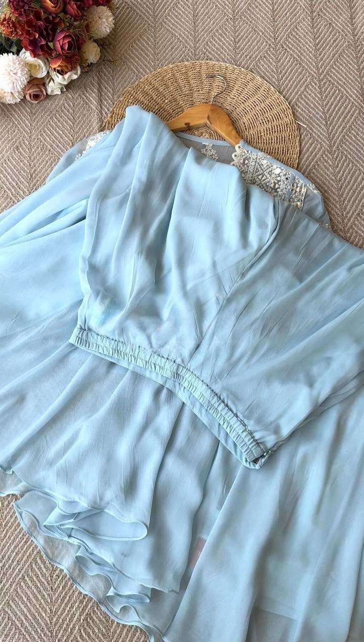 Ynf Faux Georgette RIN141 1972 Western Wears Wholesale Bottom Wear Manufacturer