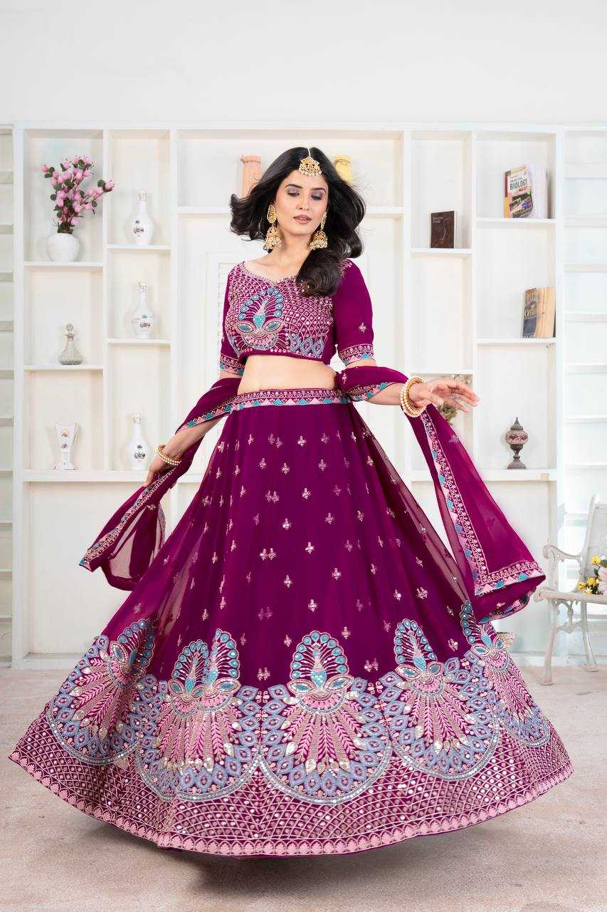 Ynf Faux Georgette RIN197 3054 5105 Lehengas Wholesale Designer Lehenga Fancy Lehenga Bridal Lehenga Manufacturer