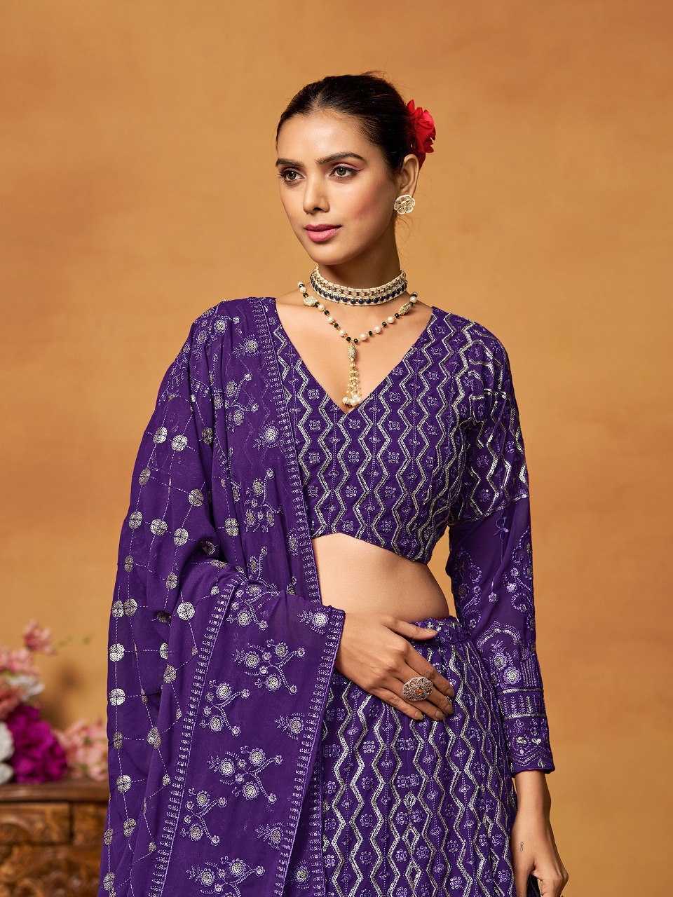 Ynf Faux Georgette RIN197 3058 154-A Lehengas Wholesale Designer Lehenga Bridal Lehenga Georgette Lehenga Manufacturer