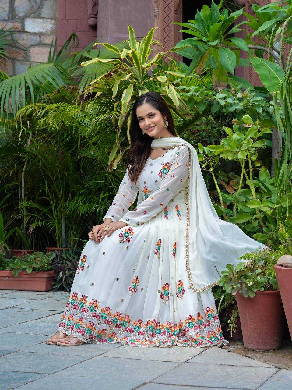 Ynf Faux Georgette RIN197 4882 1601-A Suits & Dresses Wholesale Embroidery Suits Party wear suits Designer Suits Manufacturer