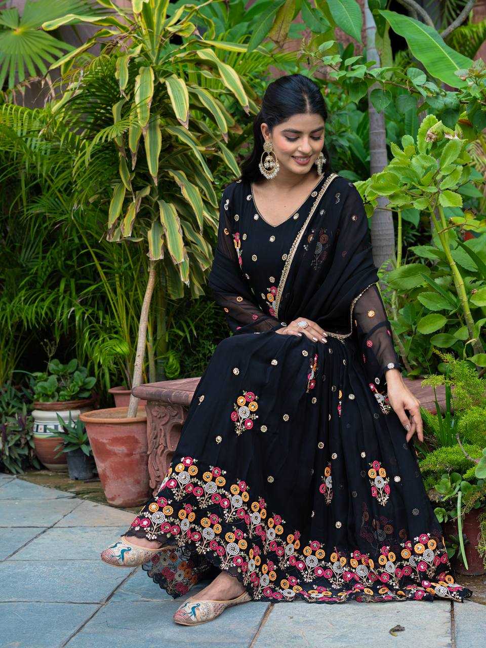 Ynf Faux Georgette RIN197 4882 1601-A Suits & Dresses Wholesale Embroidery Suits Party wear suits Designer Suits Manufacturer
