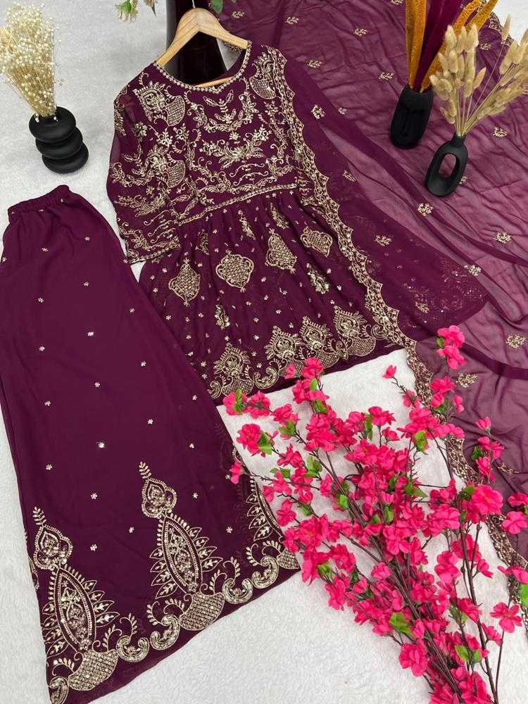 Ynf Faux Georgette RIN222 modelling Suits & Dresses Wholesale Sharara Salwar Suits Georgette Suit Designer Suits Manufacturer