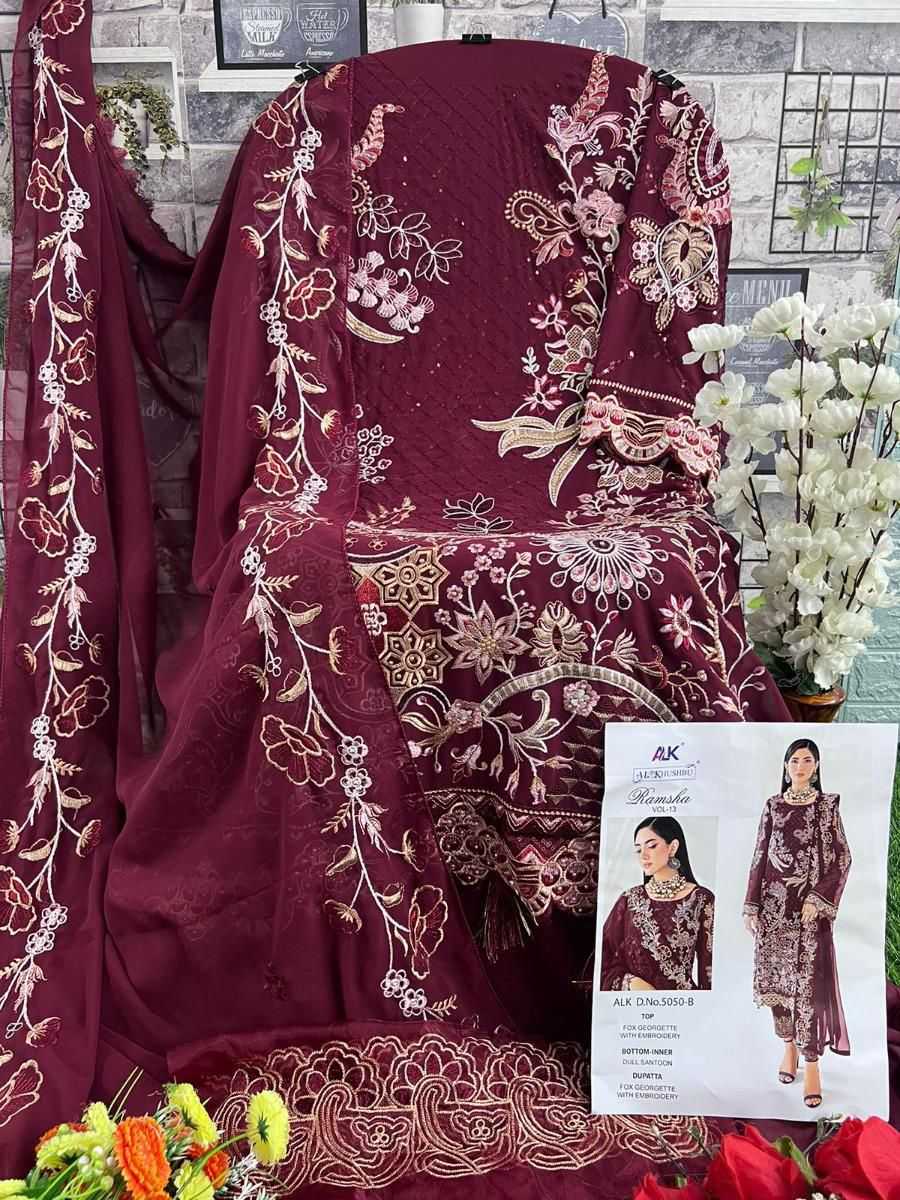 Ynf Georgette KESH444 AL KHUSHBU-ZAHA Suits & Dresses Wholesale Georgette Suit Party wear suits Designer Suits Manufacturer
