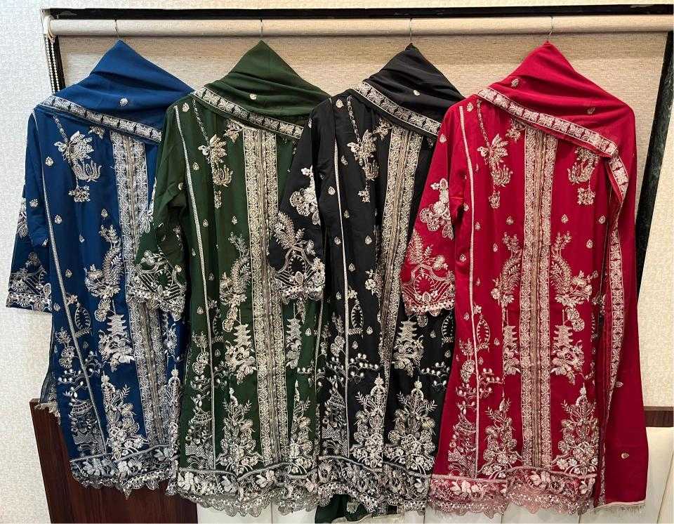 Ynf Georgette KESH444 MARIA.B-1010 Suits & Dresses Wholesale Embroidery Suits Georgette Suit Designer Suits Manufacturer