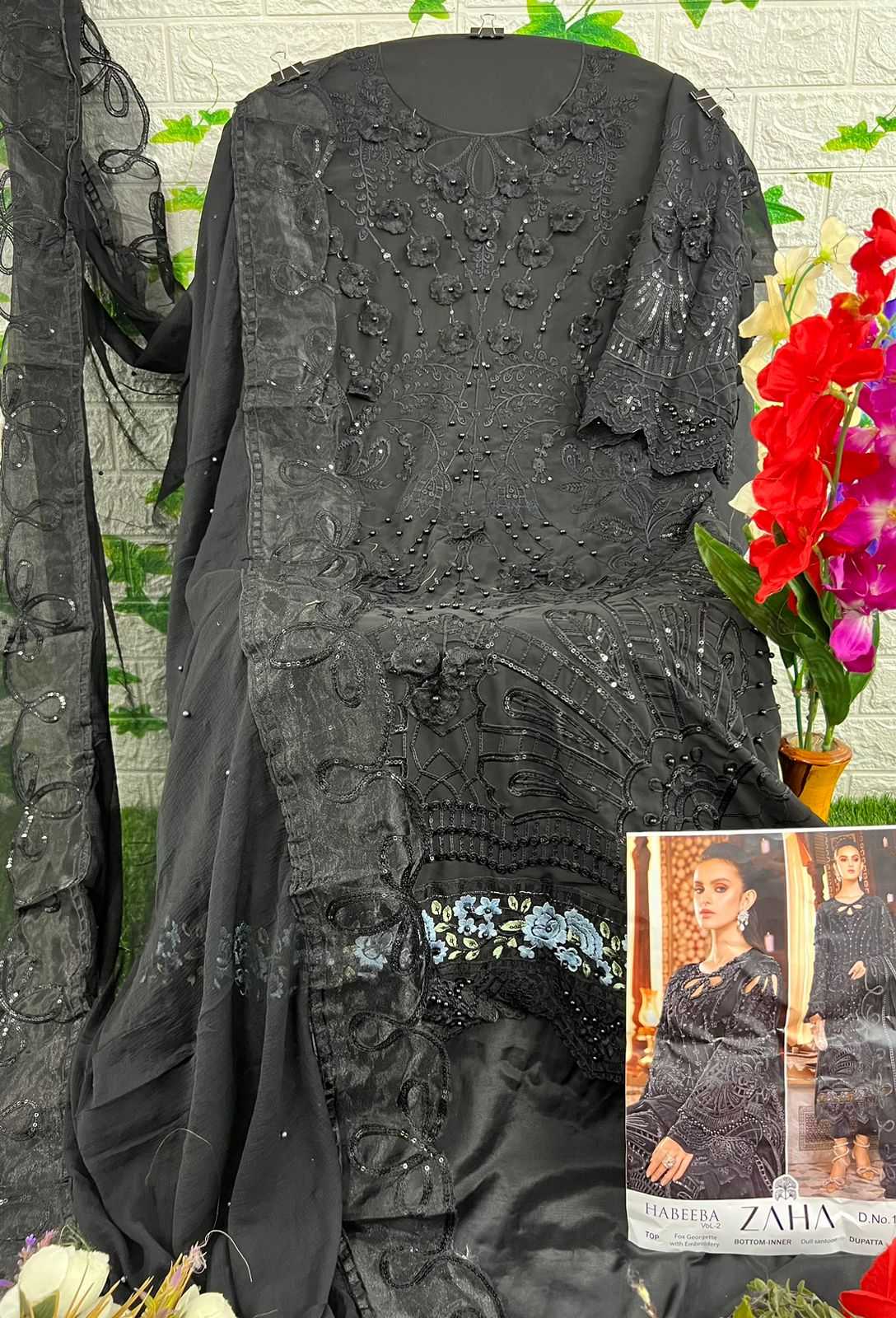 Ynf Georgette KESH444 ZAHA-10103 Suits & Dresses Wholesale Embroidery Suits Georgette Suit Party wear suits Manufacturer