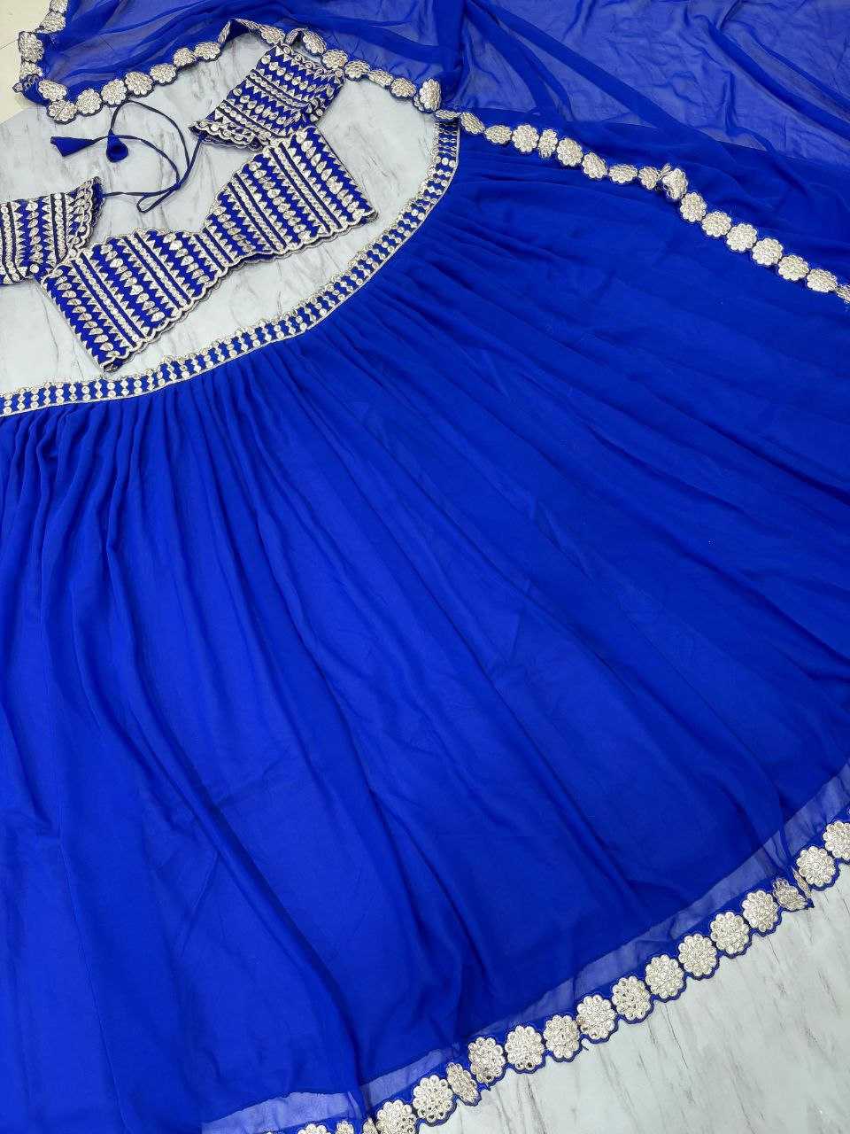Ynf Georgette KESH508 1071 Lehengas Wholesale Fancy Lehenga Georgette Lehenga Blue Lehenga Manufacturer