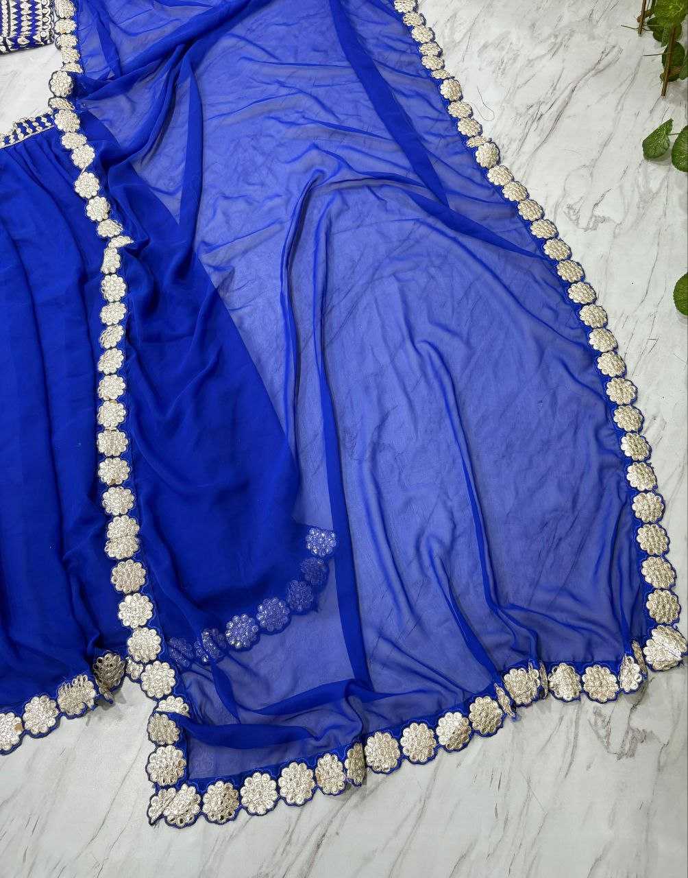 Ynf Georgette KESH508 1071 Lehengas Wholesale Fancy Lehenga Georgette Lehenga Blue Lehenga Manufacturer