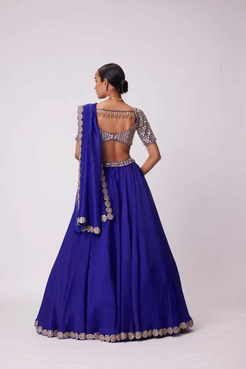 Ynf Georgette KESH508 1071 Lehengas Wholesale Fancy Lehenga Georgette Lehenga Blue Lehenga Manufacturer