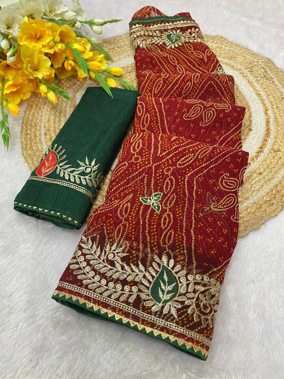 Ynf Georgette KESH514 HUMAIR Sarees Wholesale Designer Sarees Embroidered Sarees Manufacturer
