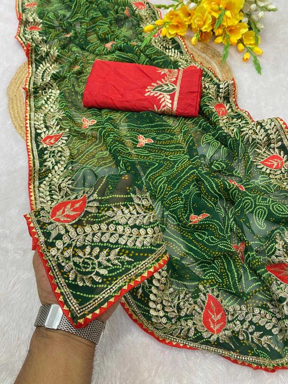 Ynf Georgette KESH514 HUMAIR Sarees Wholesale Designer Sarees Embroidered Sarees Manufacturer