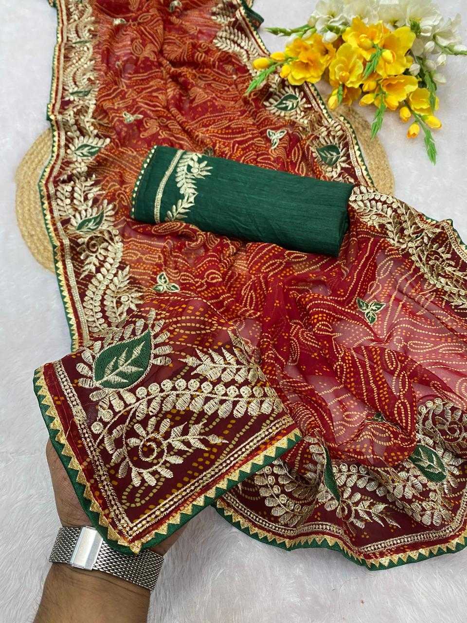 Ynf Georgette KESH514 HUMAIR Sarees Wholesale Designer Sarees Embroidered Sarees Manufacturer