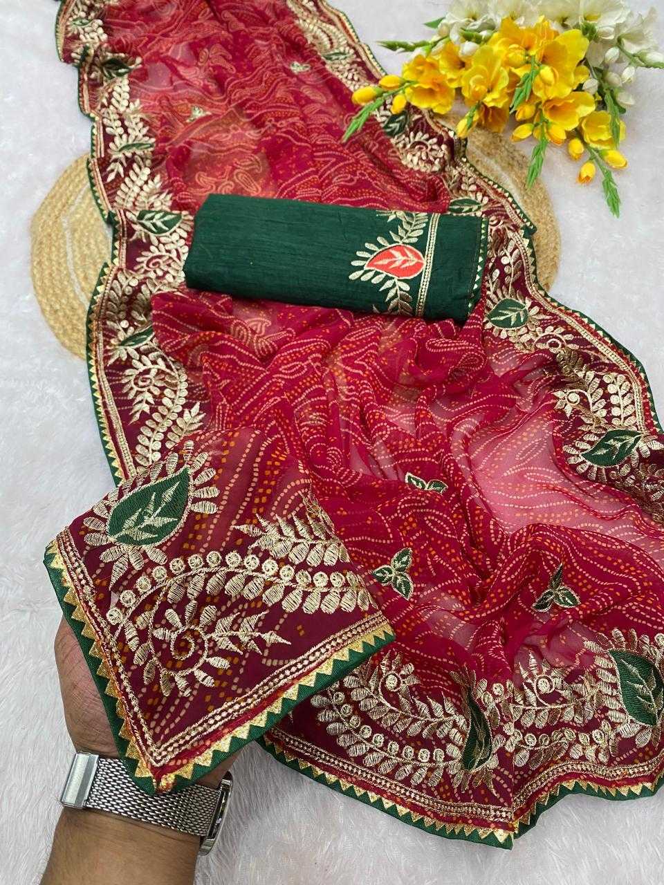 Ynf Georgette KESH514 HUMAIR Sarees Wholesale Designer Sarees Embroidered Sarees Manufacturer