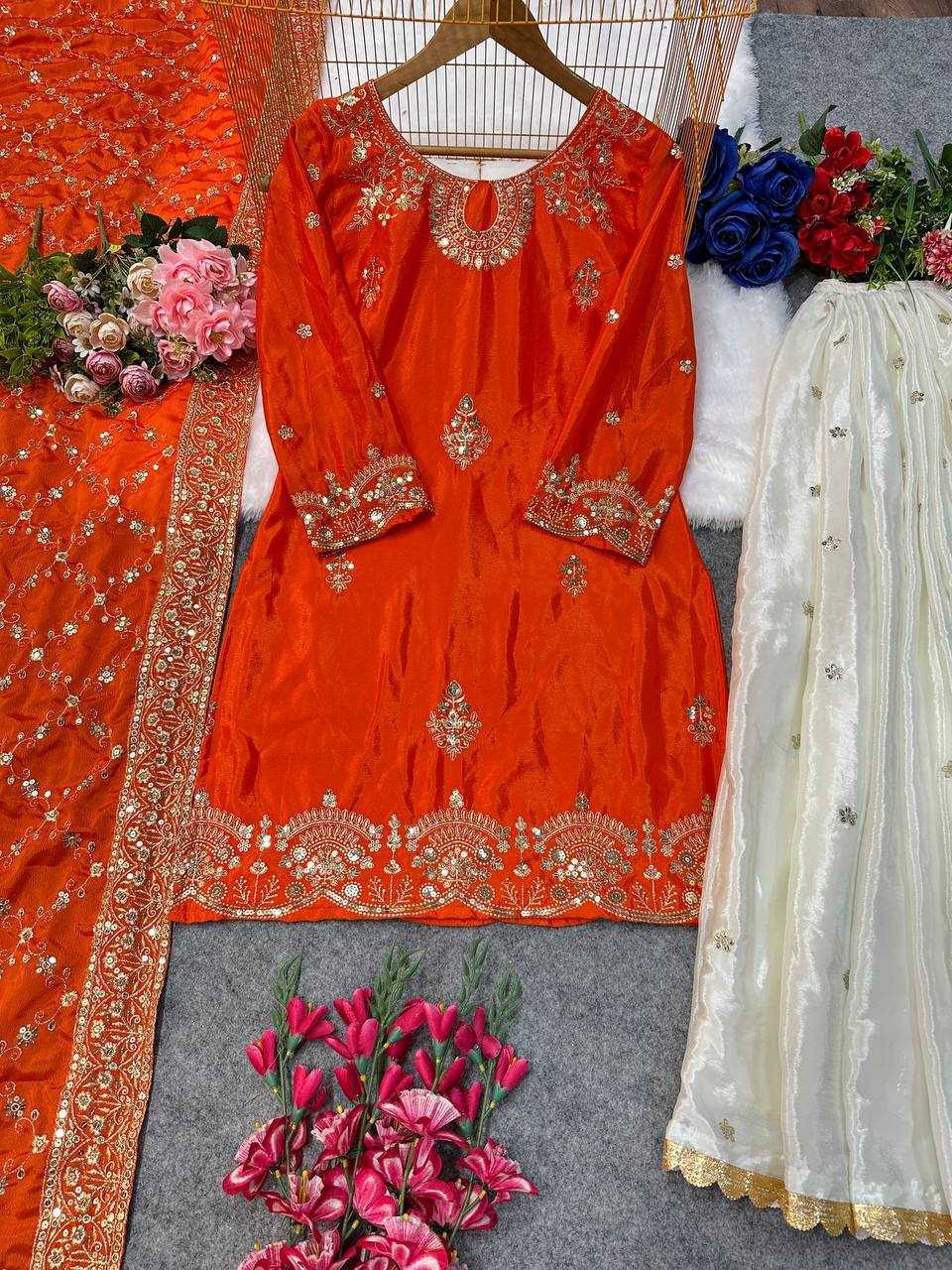 Ynf Georgette KESH523 064 Suits & Dresses Wholesale Sharara Salwar Suits Embroidery Suits Georgette Suit Manufacturer