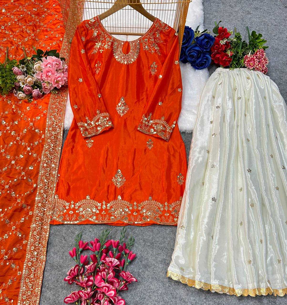 Ynf Georgette KESH523 064 Suits & Dresses Wholesale Sharara Salwar Suits Embroidery Suits Georgette Suit Manufacturer