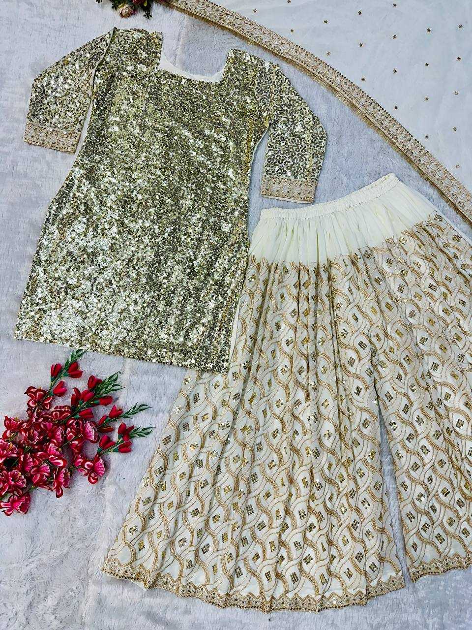 Ynf Georgette KESH523 064 Suits & Dresses Wholesale Sharara Salwar Suits Embroidery Suits Georgette Suit Manufacturer