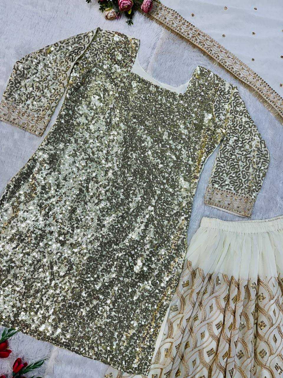 Ynf Georgette KESH523 064 Suits & Dresses Wholesale Sharara Salwar Suits Embroidery Suits Georgette Suit Manufacturer