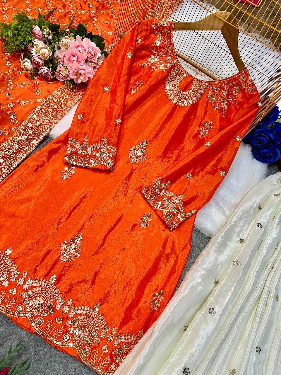 Ynf Georgette KESH523 064 Suits & Dresses Wholesale Sharara Salwar Suits Embroidery Suits Georgette Suit Manufacturer