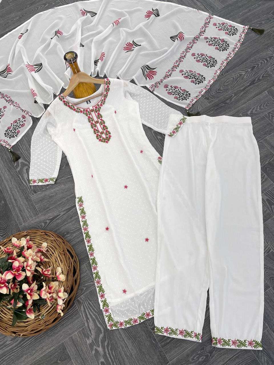 Ynf Georgette KESH529 MIA Suits & Dresses Wholesale Ladies Suits Embroidery Suits Casual Dresses Manufacturer