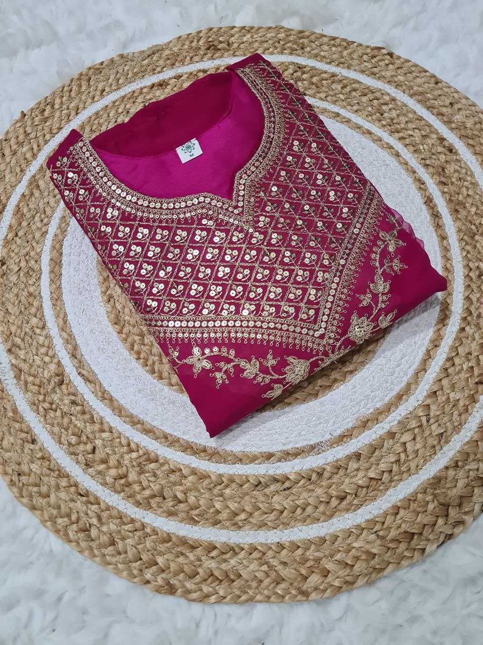 Ynf Georgette KESH529 NIDHI Kurti Wholesale Casual Kurtis Festive Kurtis Embroidered Kurtis Kurti With Palazzo Manufacturer