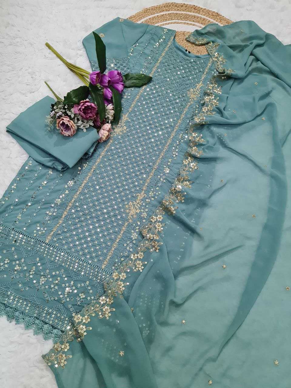 Ynf Georgette KESH529 RAVINA Suits & Dresses Wholesale Ladies Suits Embroidery Suits Wedding Suits Manufacturer