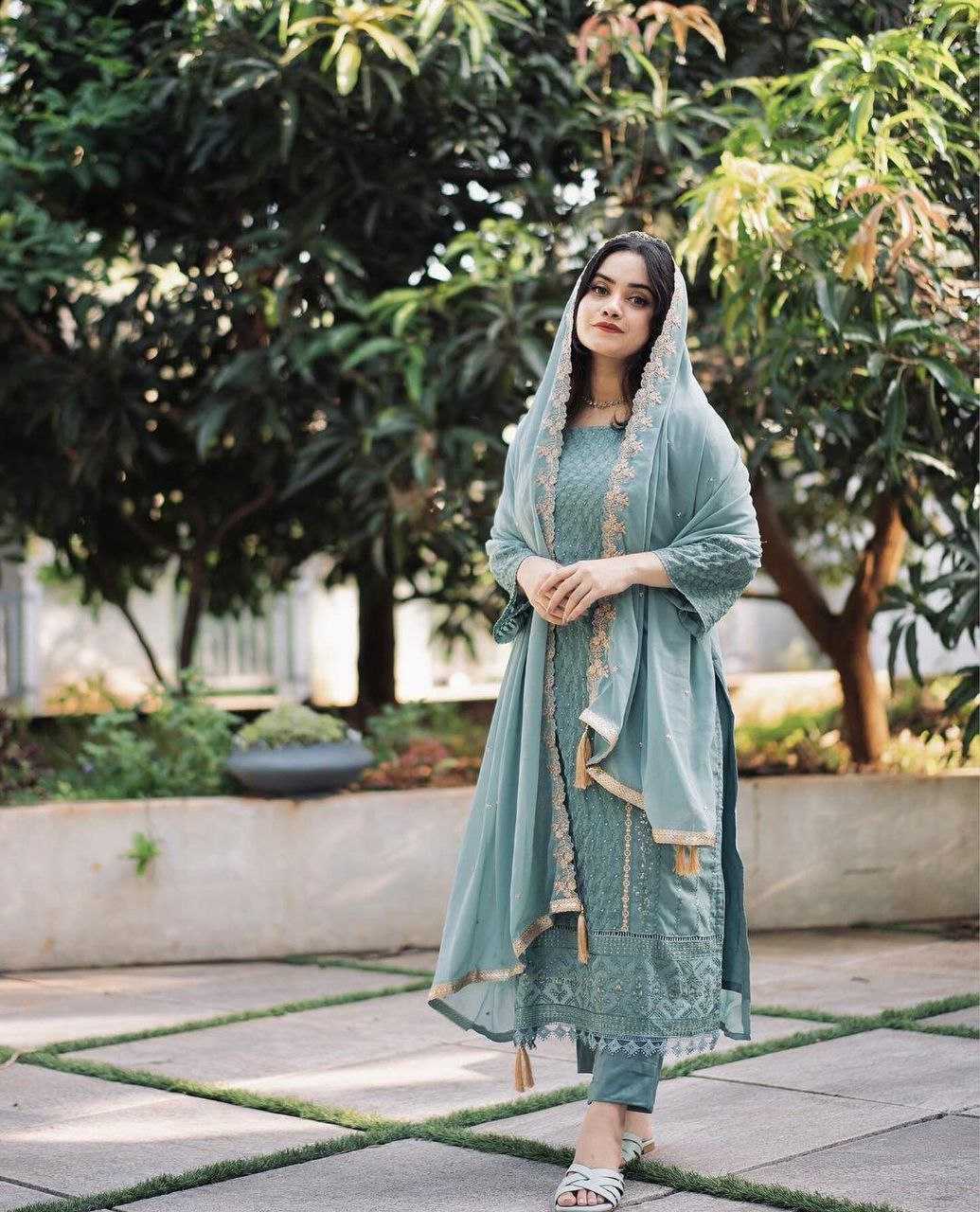 Ynf Georgette KESH529 RAVINA Suits & Dresses Wholesale Ladies Suits Embroidery Suits Wedding Suits Manufacturer