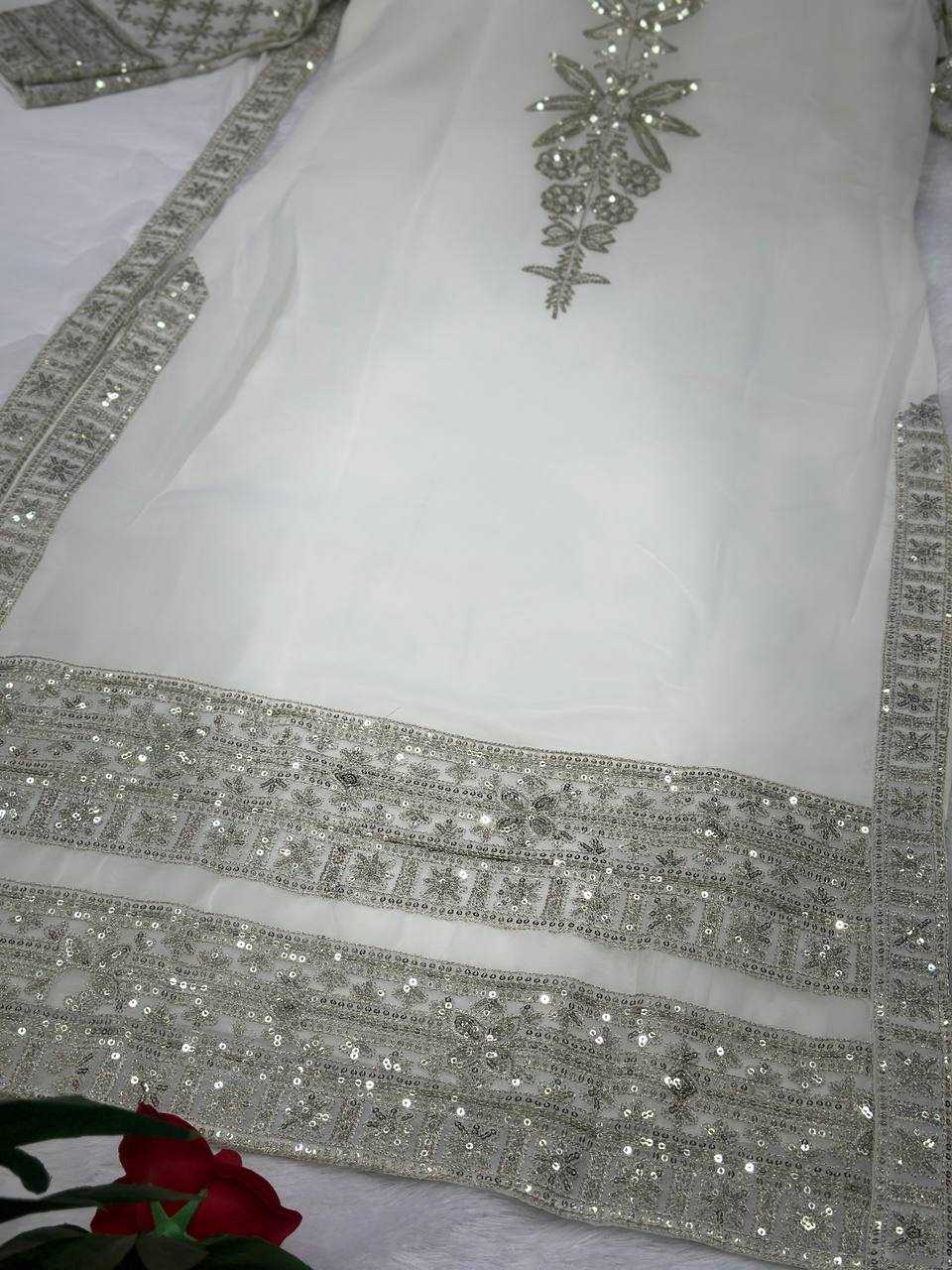 Ynf Georgette KESH533 5060 Suits & Dresses Wholesale Ladies Suits Embroidery Suits Palazzo Suit Manufacturer